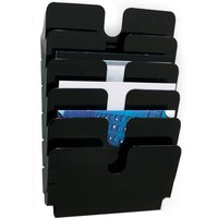 DURABLE Wand-Prospekthalter-Set, FLEXIPLUS 6, A4, 6 Fächer