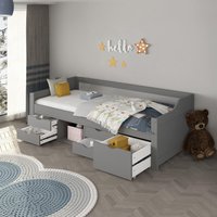 Home Deluxe 4058166269812 Kinderbett Grau