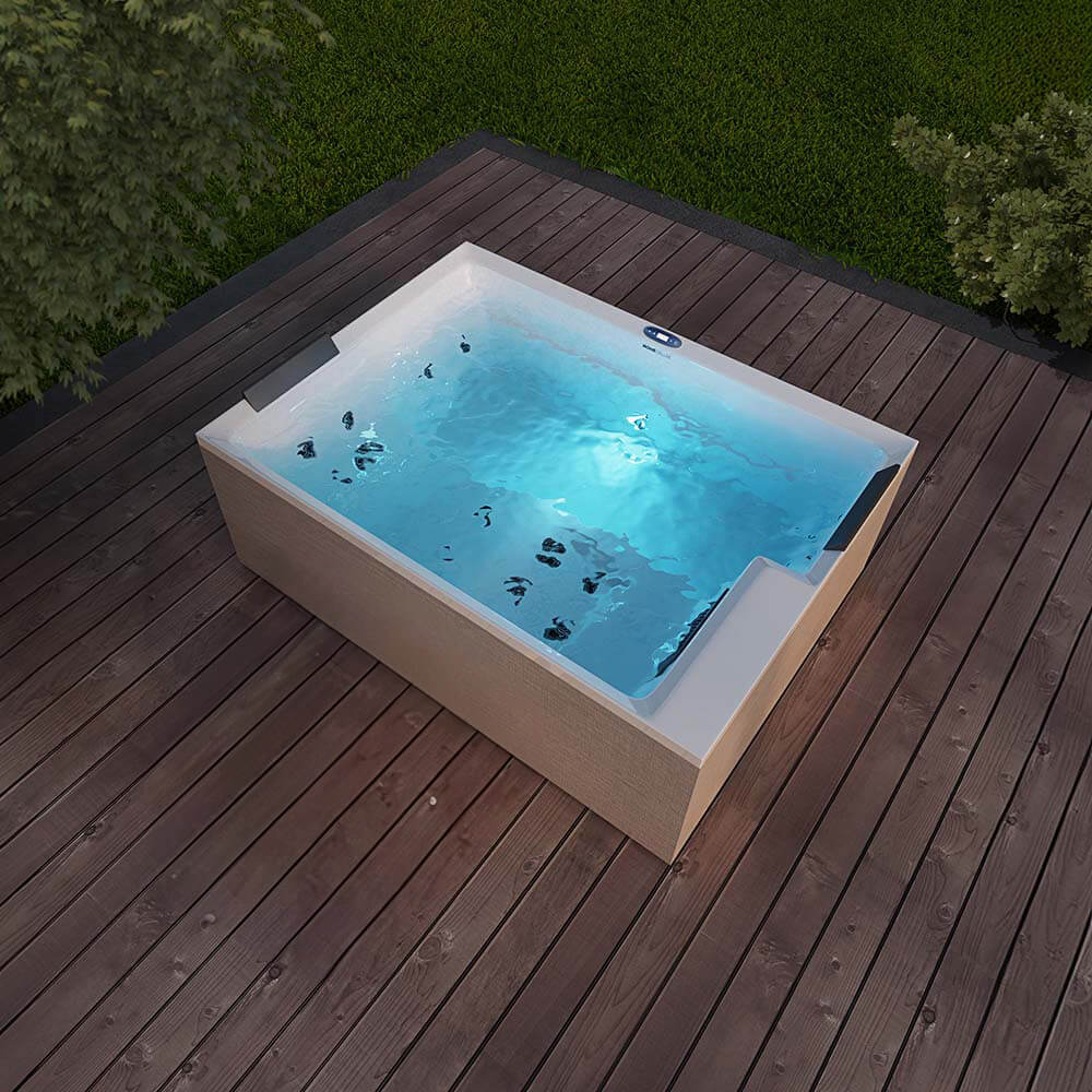 Outdoor Whirlpool NIMBUS DELUXE PURE 190 x 140 cm für 2 Personen – Bild 6