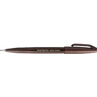PentelArts Faserschreiber Brush Sign Pen SES15, dunkelbraun – Bild 2