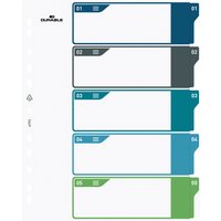 DURABLE Kunststoff-Register, Zahlen, A4, 5-teilig, 1 - 5 – Bild 2