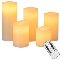Deuba 107580 LED Echtwachs Kerzen Set