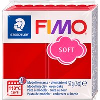 FIMO SOFT Modelliermasse, ofenhärtend, weihnachtsrot, 57 g