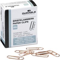 DURABLE Büroklammern, verkupfert, spitz, 26 mm