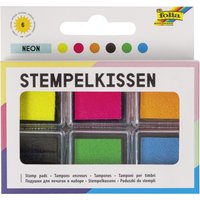 folia Stempelkissen Set, Neon, 6-farbig sortiert