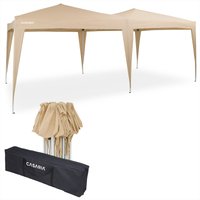 Deuba® Faltpavillon Beige 3x6m UV-Schutz 50+