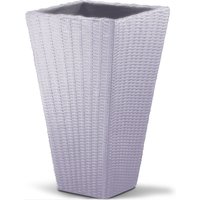 Deuba® Blumentopf Sand Polyrattan-Optik 70x40x40cm