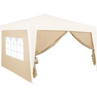 Deuba Seitenwände Faltpavillon 2er-Set Beige 3x2m