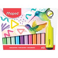 Maped Textmarker FLUO, PEPS Classic, 12er Kartonetui – Bild 2
