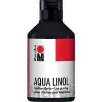 Marabu Aqua-Linoldruckfarbe, schwarz, 250 ml – Bild 2