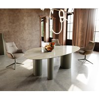 DELIFE Edge Oval Esstisch Keramik