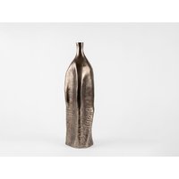 Vase Norevo B15 x T15 x H51 cm Aluminium Mokka Bronze Gegossen