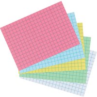 herlitz Karteikarten, DIN A6, kariert, grün