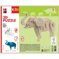Marabu KiDS 3D Puzzle, Elefant, 27 Teile