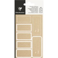 Clairefontaine Geschenke-Sticker, Rechteck Kraft, weiß – Bild 2