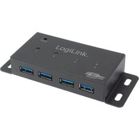 LogiLink USB 3.0 Hub für Wandmontage, 4 Port, Metallgehäuse – Bild 2