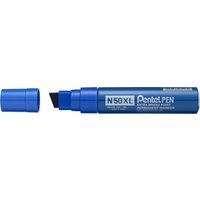 Pentel Permanent-Marker N50XL, Keilspitze breit, blau – Bild 2
