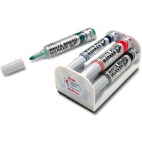 Pentel Whiteboard-Marker Set MAXIFLO MWL5M, mit Schwamm