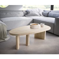 DELIFE Wido Couchtisch White Wash
