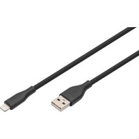 DIGITUS Silikon-Anschlusskabel, USB-A - Lightning, 0,5 m