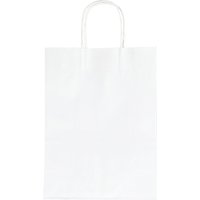 folia Papier-Tragetasche, 240 x 120 x 310 mm, weiß – Bild 2