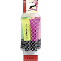STABILO Textmarker NEON, im 5er Netz
