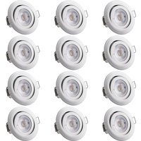 monzana 996200 LED Einbauleuchte 12er-Set