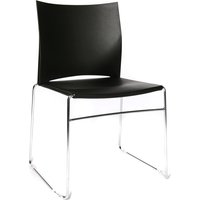 Topstar Besucherstuhl, W-Chair, schwarz – Bild 2