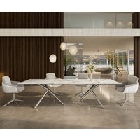 DELIFE Edge Esstisch Keramik Edelstahl