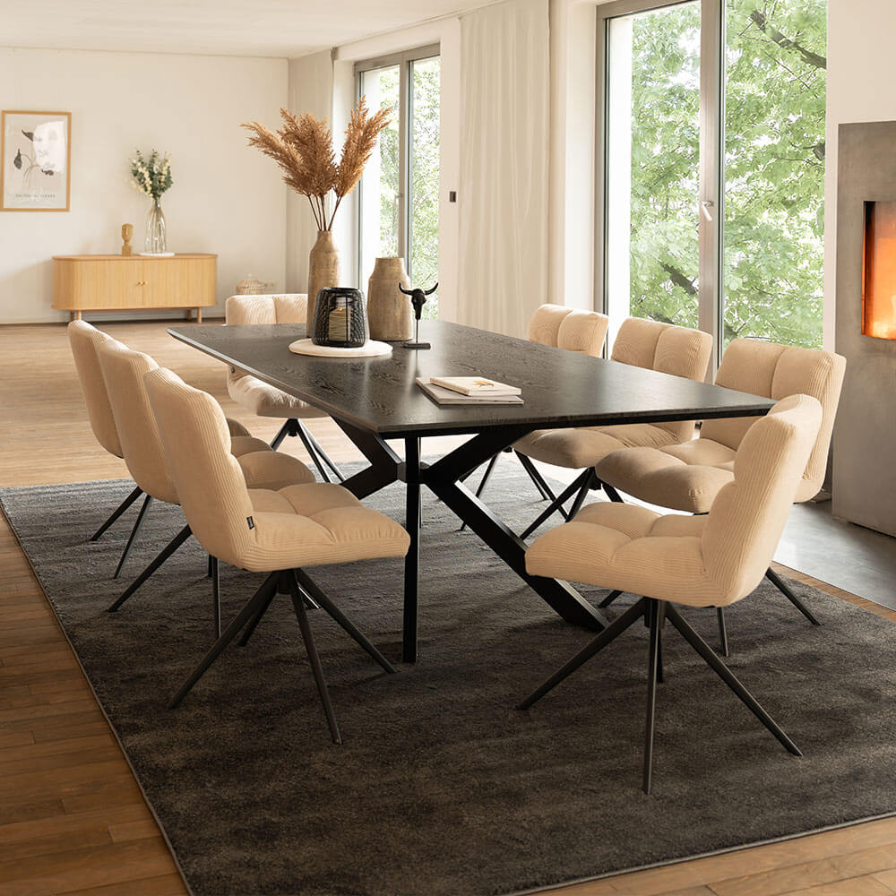 Home Deluxe 4058166271501 Esstisch Dark Oak – Bild 3