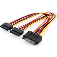 DIGITUS Internes Y-Stromkabel, SATA 15-pin, 0,3 m – Bild 2
