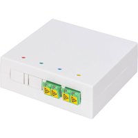 DIGITUS FTTH Gehäuse, 2 x LC/APC DX Kupplung mit Shutter – Bild 2