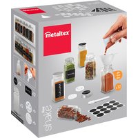 metaltex Gewürzstreuer-Set Shake-It, 120 ml, 12 Gläser