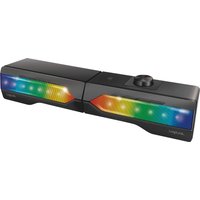 LogiLink Mobile Soundbar mit Partylicht, schwarz