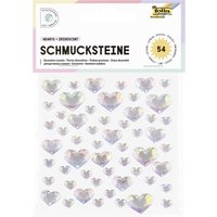 folia Schmucksteine HEARTS IRIDESCENT, selbstklebend