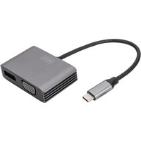 DIGITUS USB-C 4K 2in1 DisplayPort VGA Grafik-Adapter – Bild 2