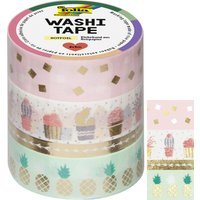 folia Deko-Klebeband Washi-Tape HOTFOIL GOLD, 4er Set – Bild 2