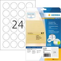 HERMA Verschluss-Etiketten SPECIAL, rund, transparent