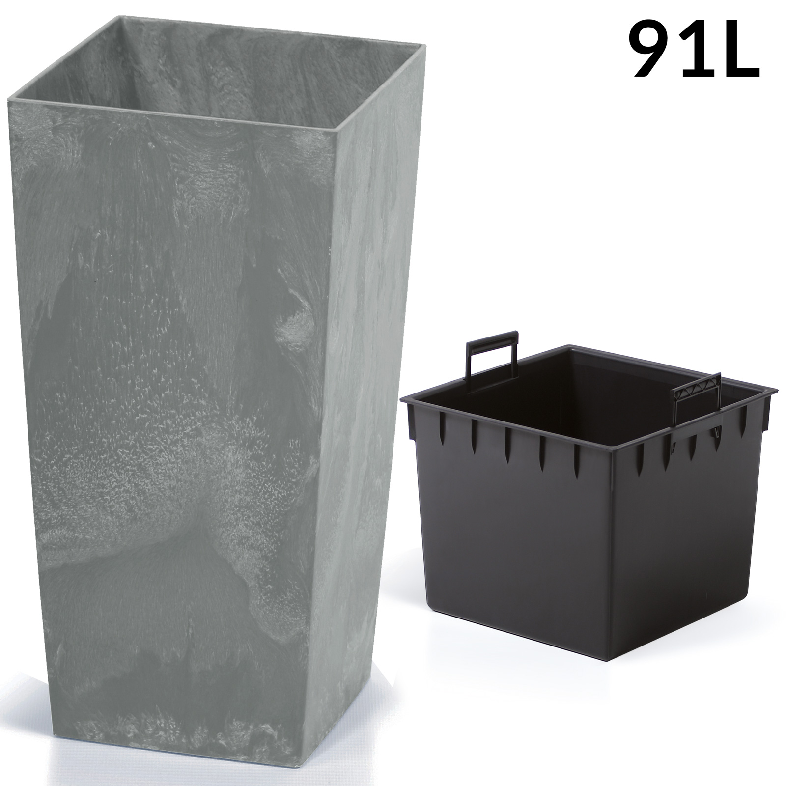 Deuba 108517 Blumentopf Betonoptik – Bild 3