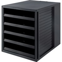HAN Schubladenbox SCHRANK-SET KARMA, 5 offene Schübe, schwarz – Bild 2