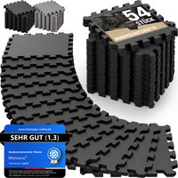 monzana Bodenschutz -Puzzlematten 54er-Set Schwarz 264x175x1cm