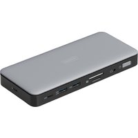 DIGITUS Docking Station, USB-C, 11-Port, grau / schwarz – Bild 2