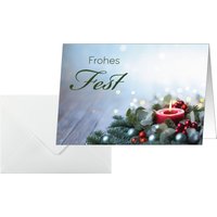 sigel Weihnachtskarte, Candlelight Cheer, A6 quer (A5) – Bild 2