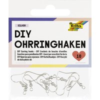 folia DIY Ohrringhaken, 20 x 18 mm, silber – Bild 2