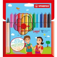 STABILO Fasermaler Cappi, 12er Kartonetui