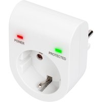 DIGITUS Überspannungsschutz-Aadapter, 16 A, 3.500 W, weiß – Bild 2
