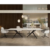 DELIFE Edge Esstisch Keramik rund