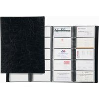 DURABLE Visitenkarten-Album VISIFIX, genarbte Folie, schwarz – Bild 2