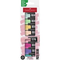FABER-CASTELL Mini-Textmarker TXTLNR Pastell, 8er Kartonetui