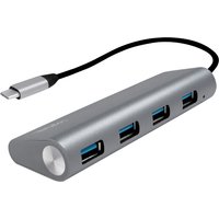 LogiLink USB 3.0 Hub mit USB-C Gen1 Anschluss, 4-Port, grau – Bild 2